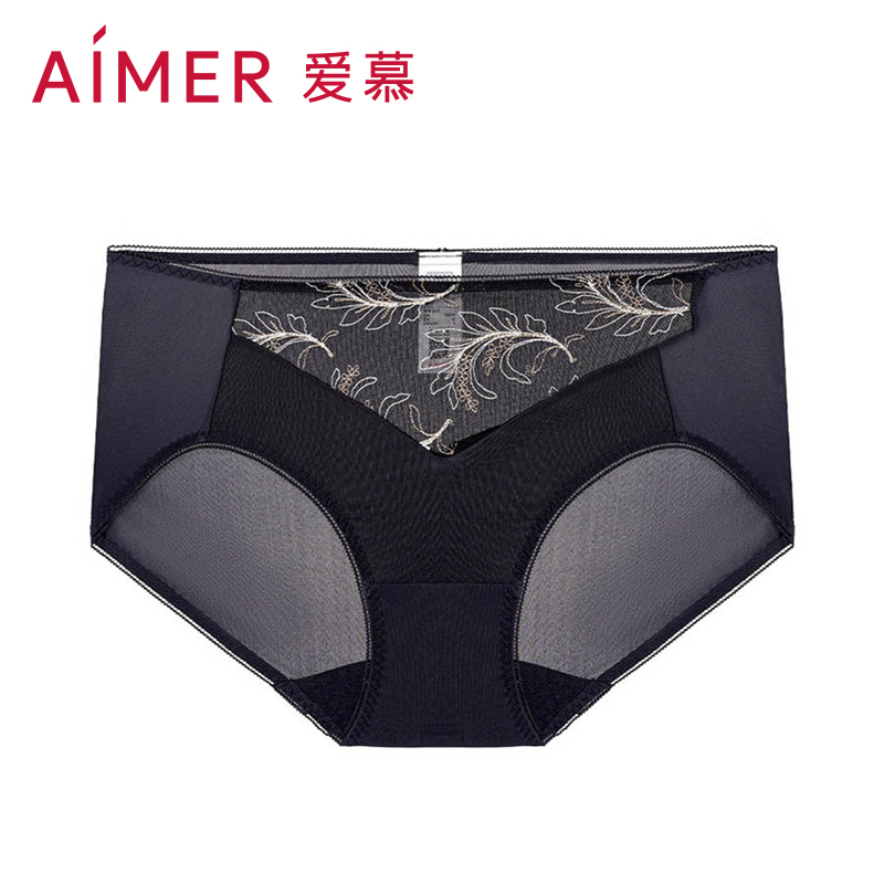 【夏之风】舒适透气蕾丝女士三角裤女款中腰小裤AM239341