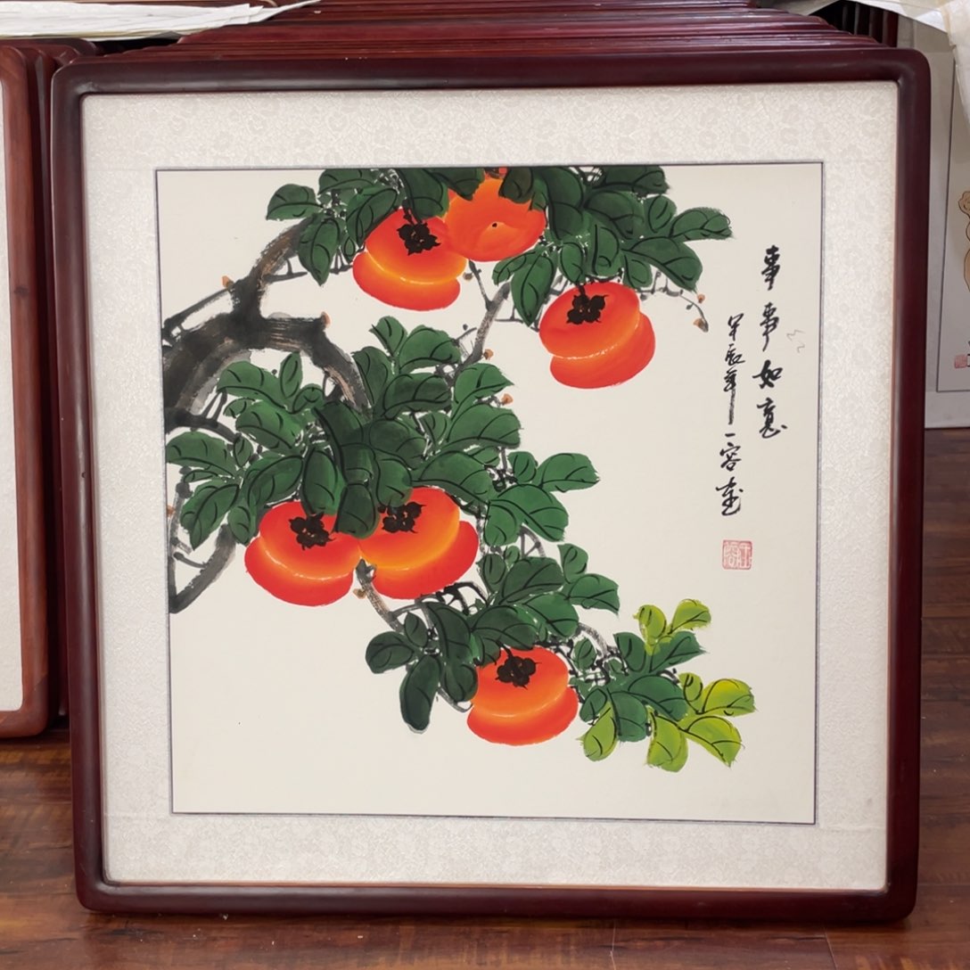 国画带框尺寸63*63厘米