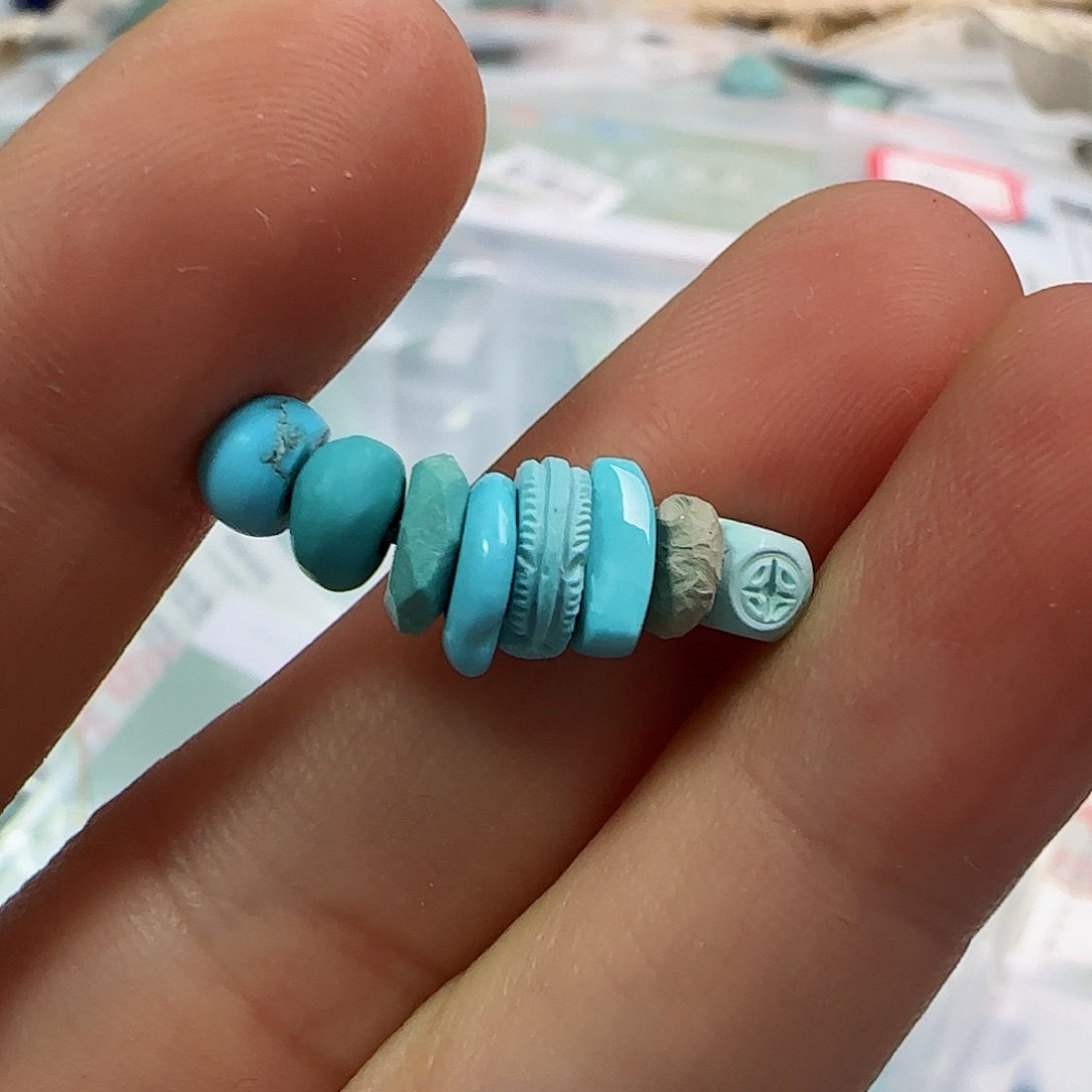 绿松石珠宝半成品未镶嵌