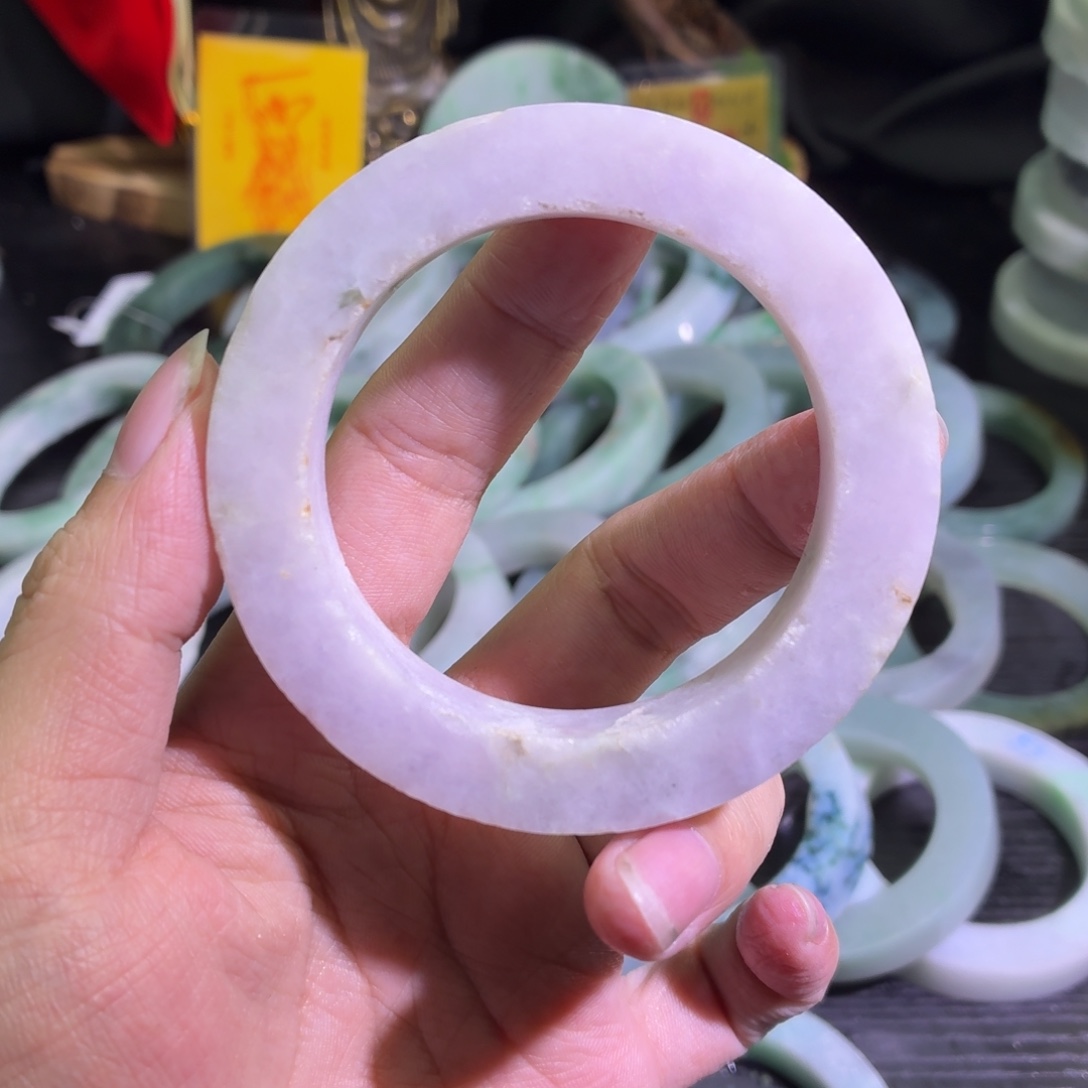 定制翡翠未镶嵌天然翡翠A货毛胚手镯定制