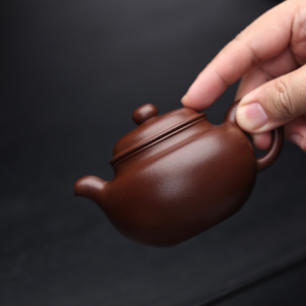 骊珠天琢就 莹润似泉流 王亚强【宝珠】210cc 紫泥 