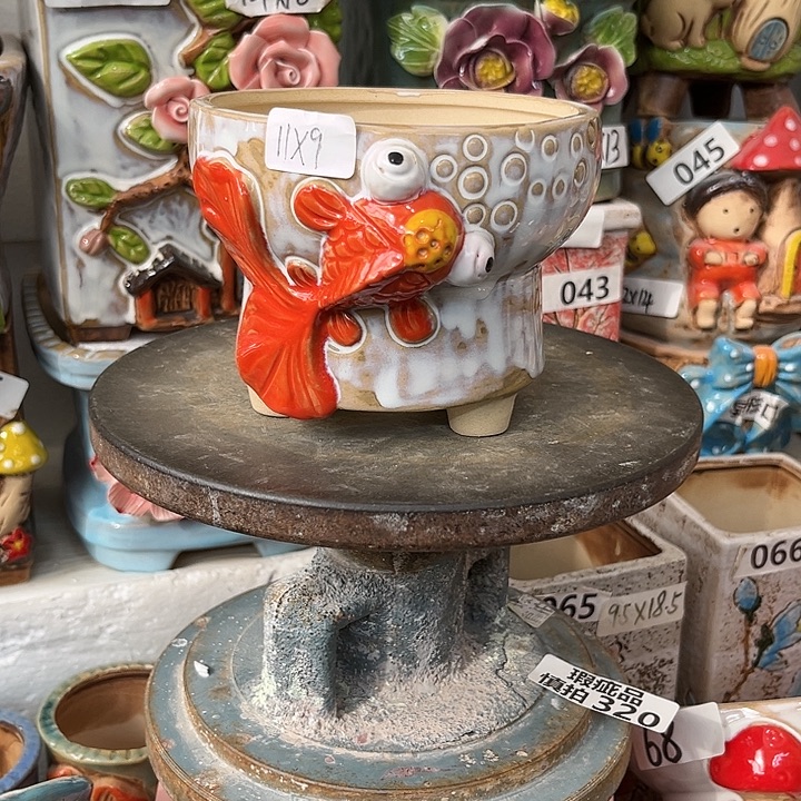 粗陶材质多肉花盆