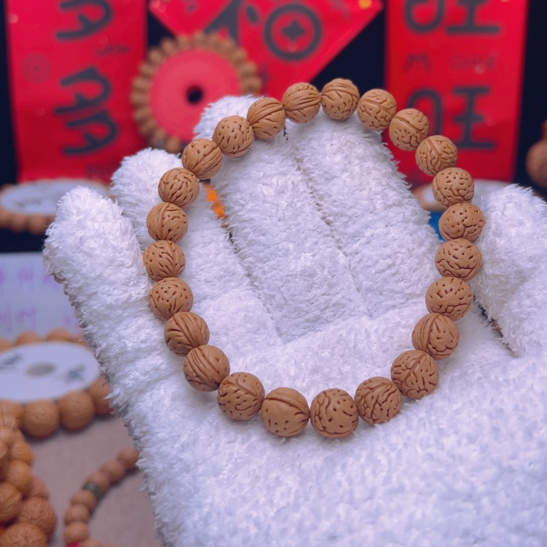 桃核手串橘*1.0加流星小肌肉