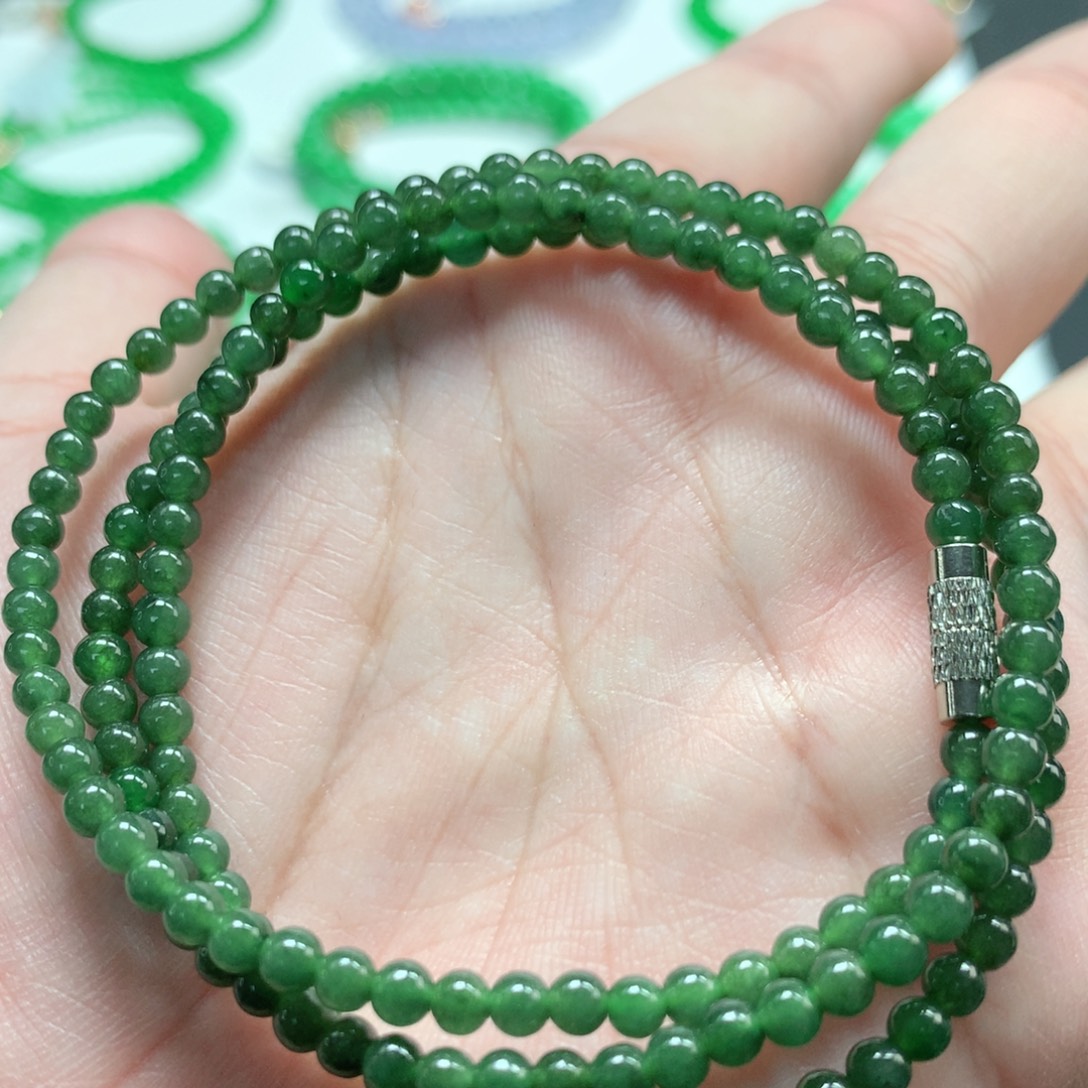 翡翠未镶嵌手链翡翠
