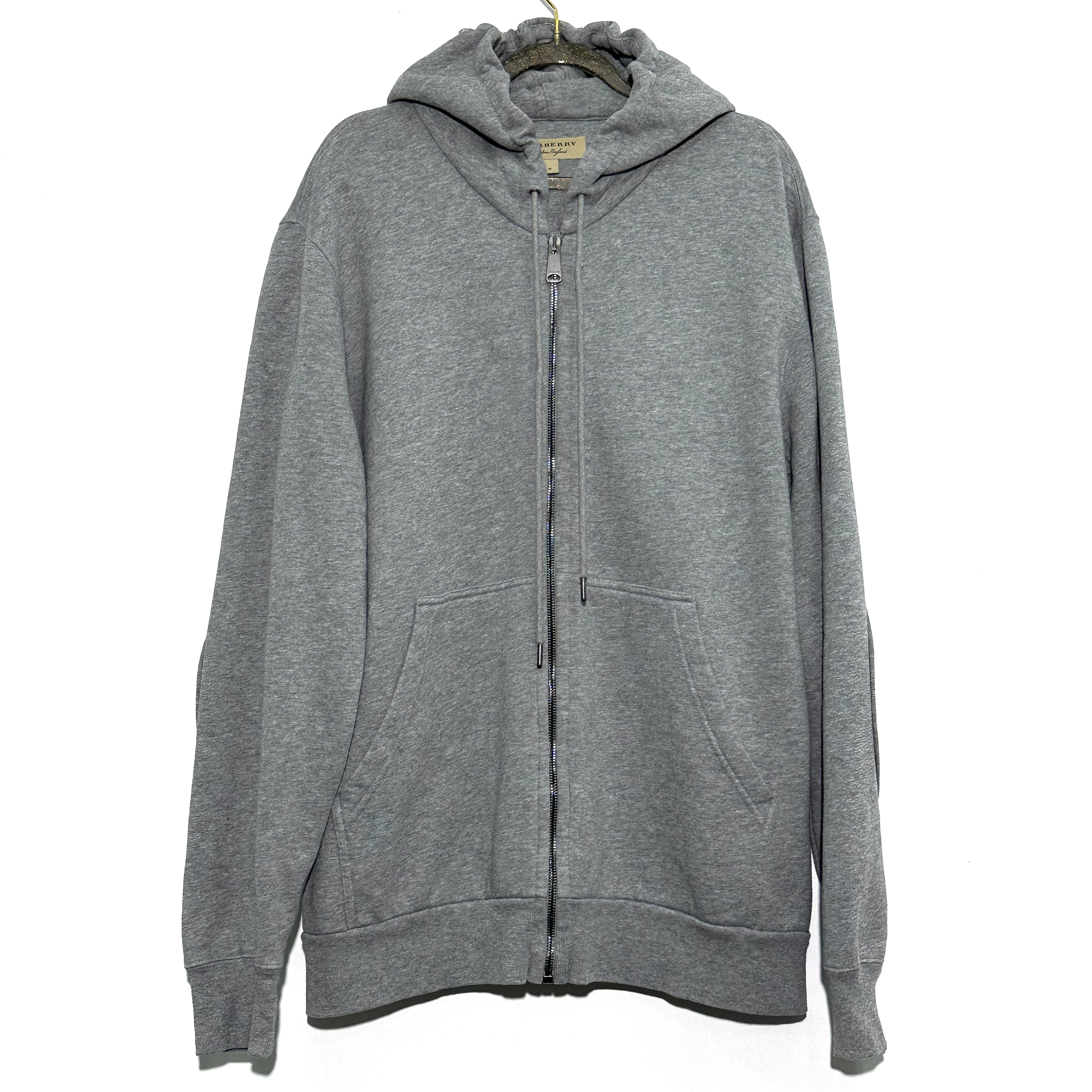 99新 BURBERRY/博柏利 M码 灰色拉链外套 0228