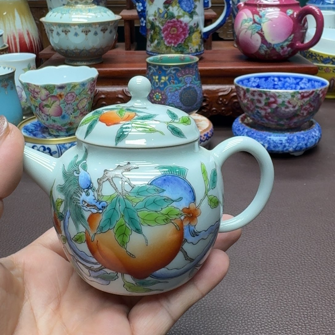 瓷片景德镇仿古手工制作精品展示