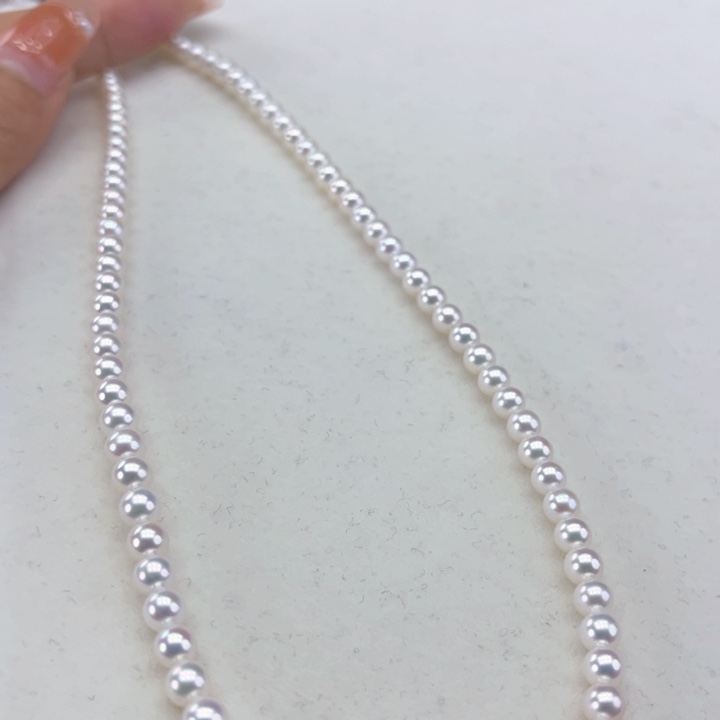 淡水珍珠颈饰18K金镶嵌4➕极光炫彩高品