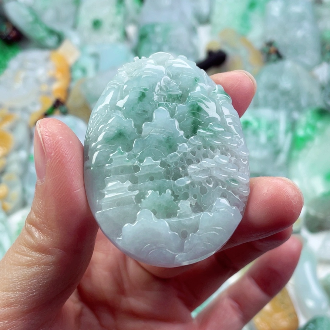 翡翠未镶嵌吊坠(不含链)