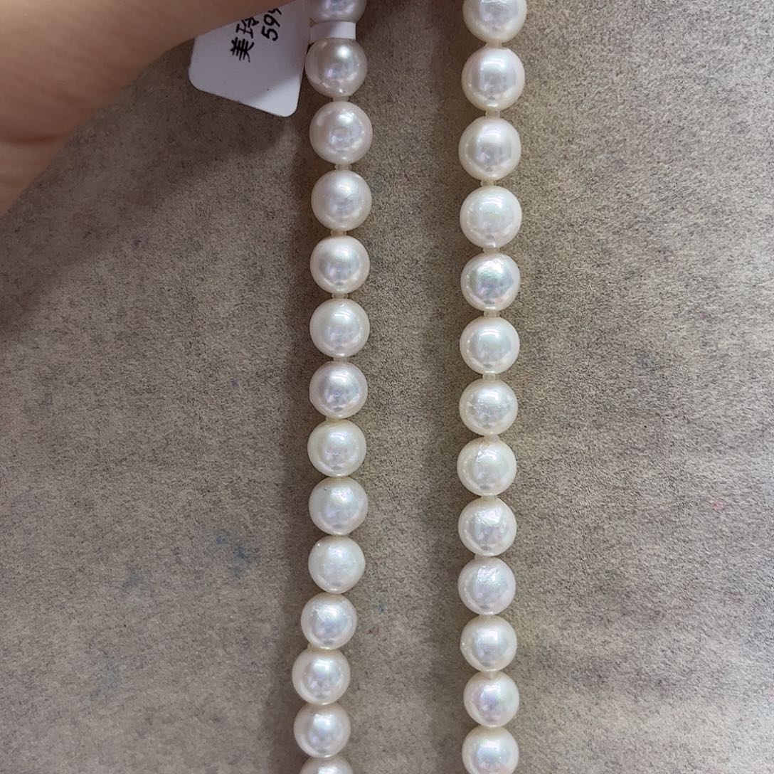 海水珍珠银S925镶嵌颈饰