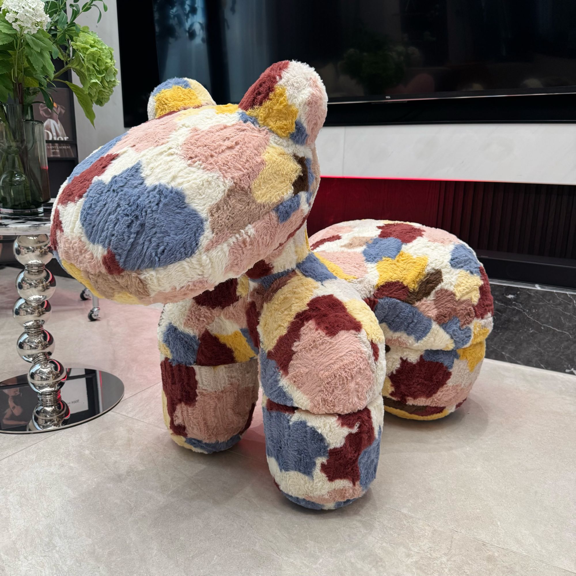 小马椅网红创意设计师卡通儿童靠背凳客厅休闲摆件懒单人沙发椅子