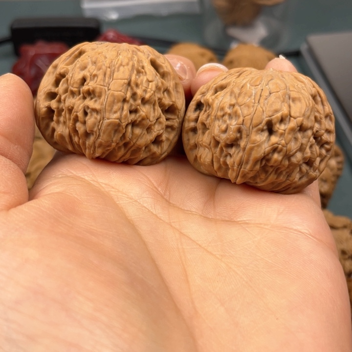 文玩核桃把件W 35 38 磨盘