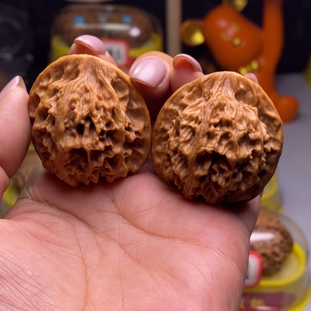 把件文玩核桃06天地二爷帽39尺