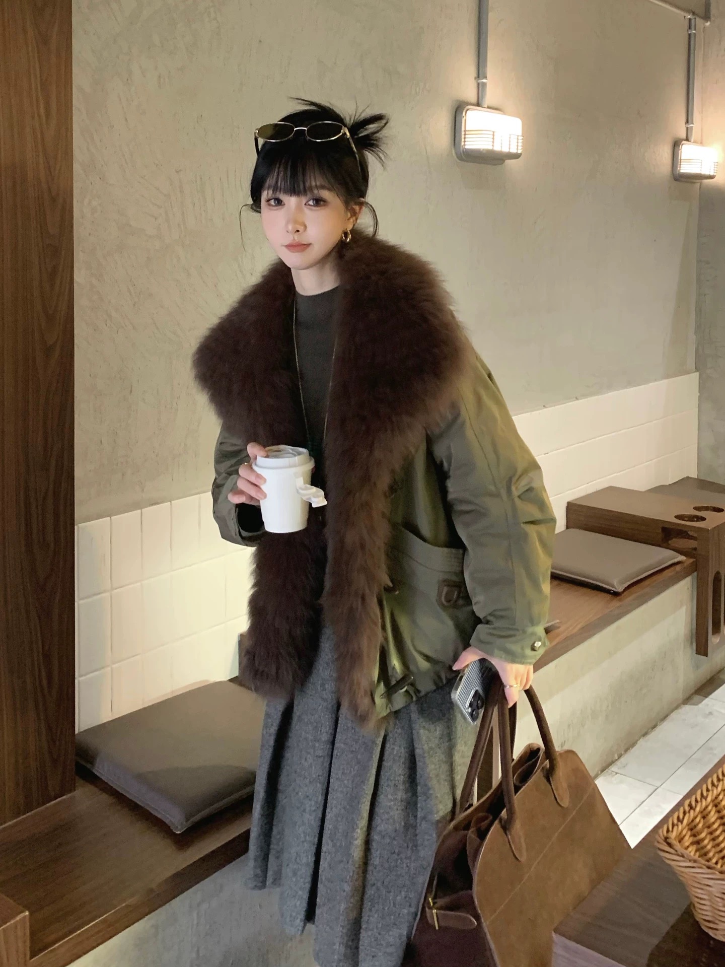 百搭气质拉链羽绒90绒派克服狐狸毛领网红时尚加厚韩版冬季女人味