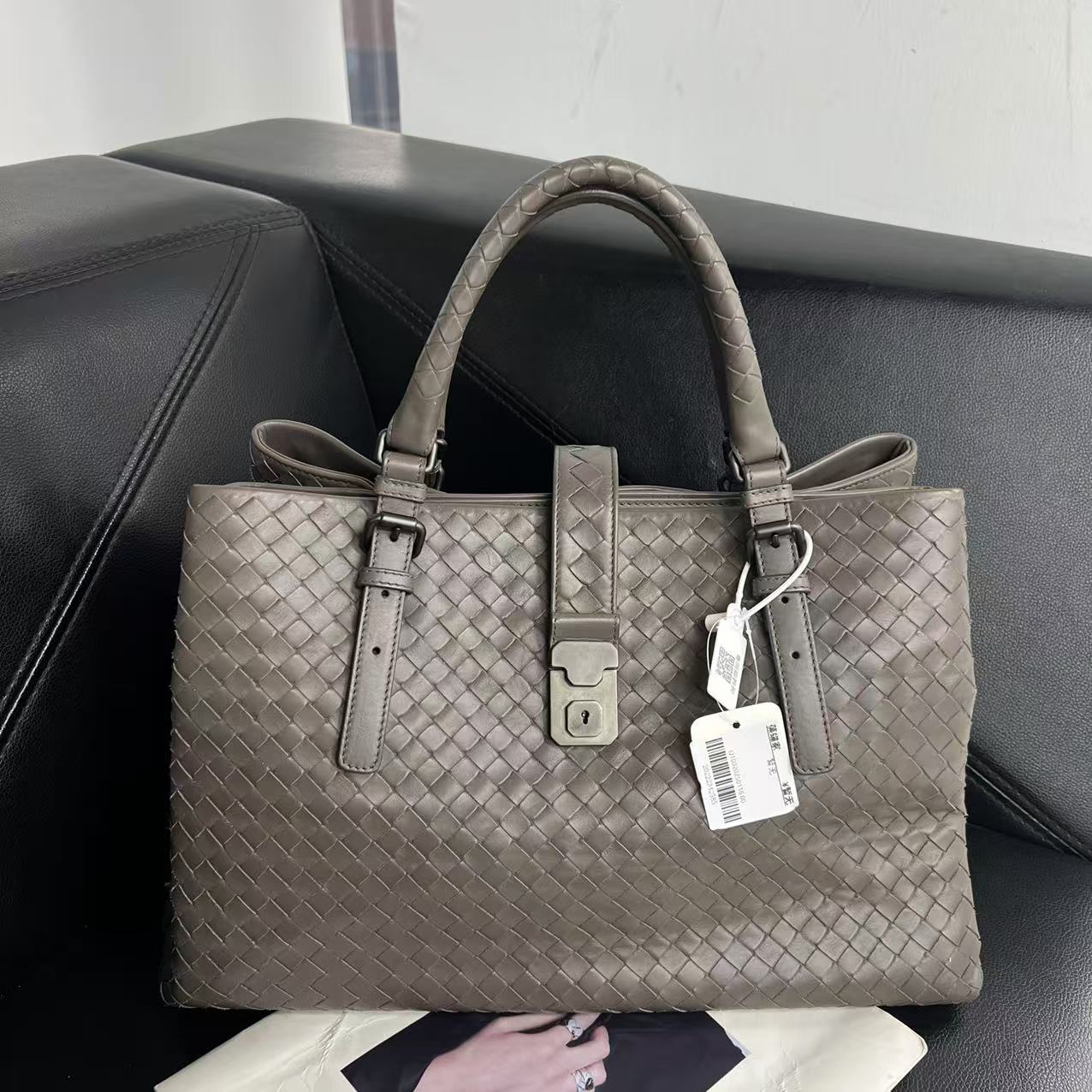 95新 BOTTEGA VENETA/葆蝶家 捐金沉珠/大号罗马手提