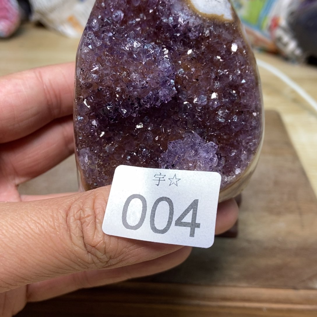 紫晶天然水晶摆件未镶嵌