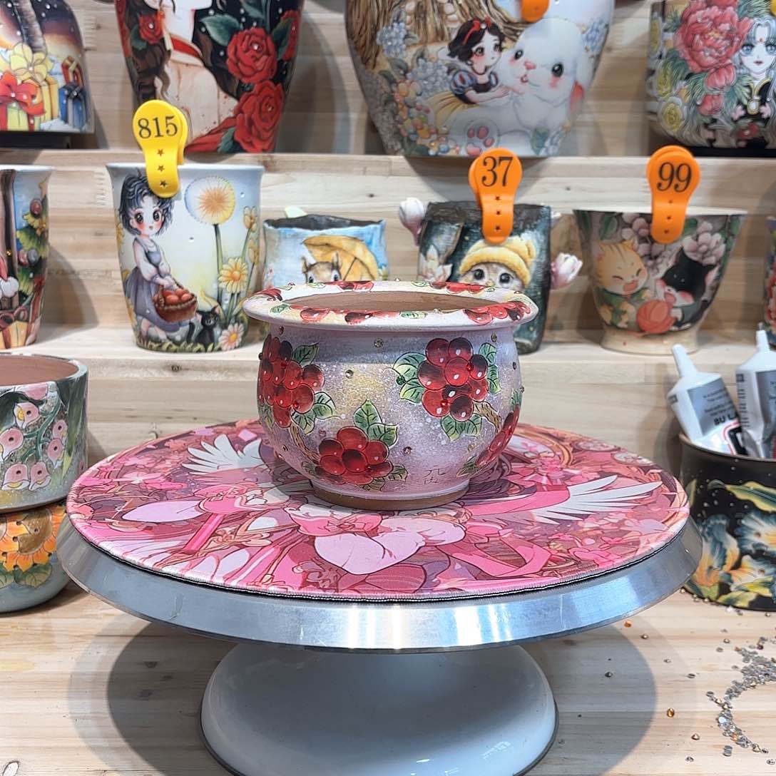 紫砂花盆手工花盆默认微瑕10/8