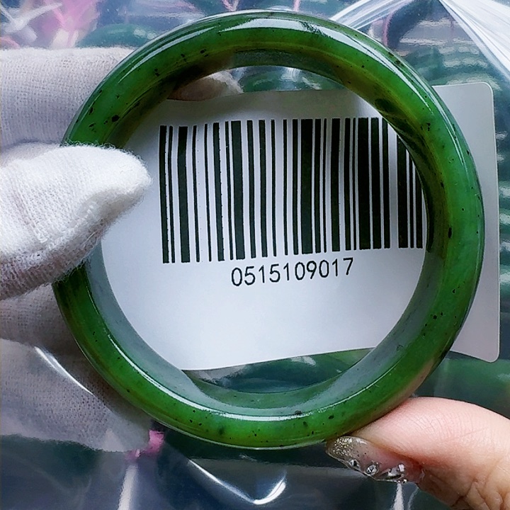 和田玉（碧玉）手镯未镶嵌5859