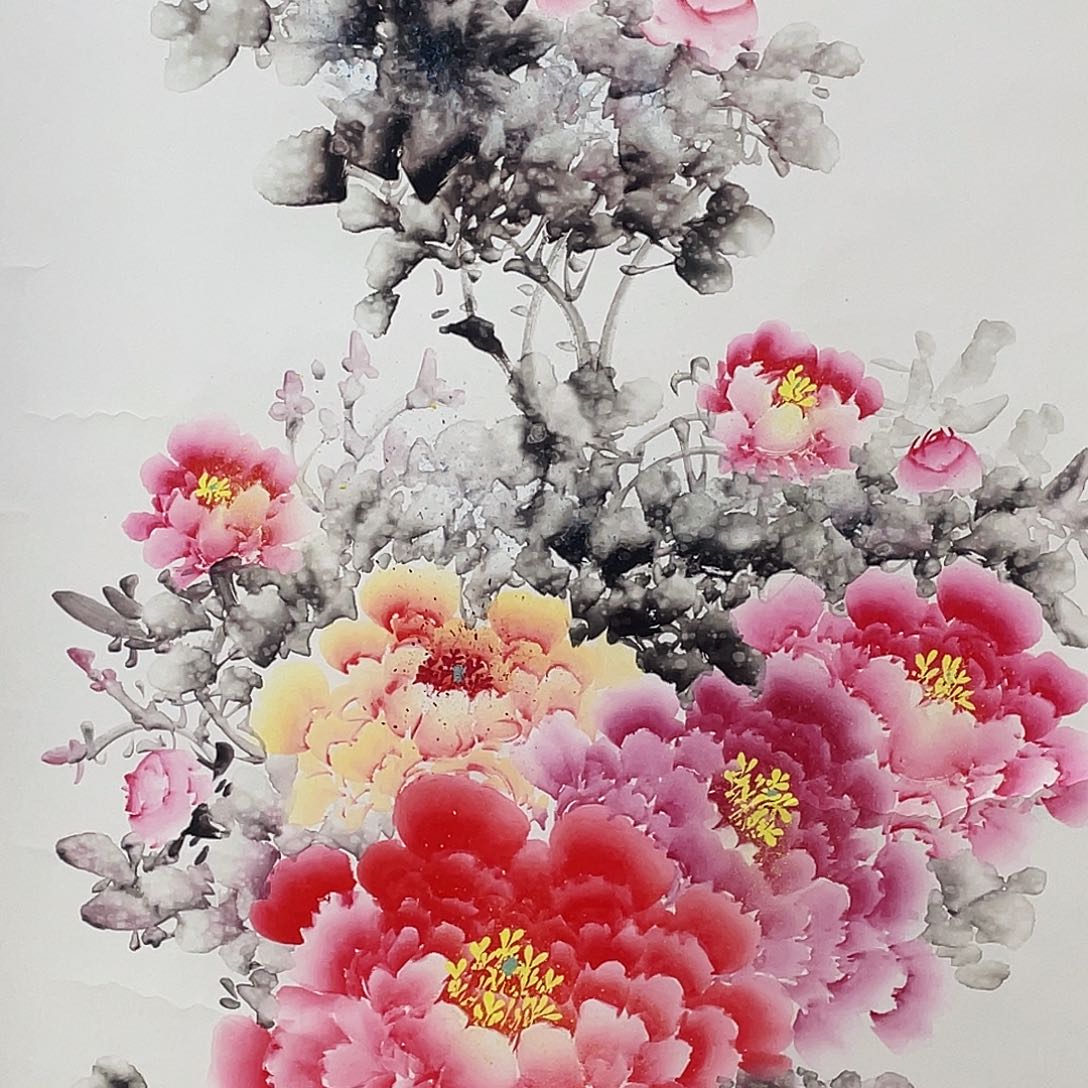 国画老师手笔手绘作品y