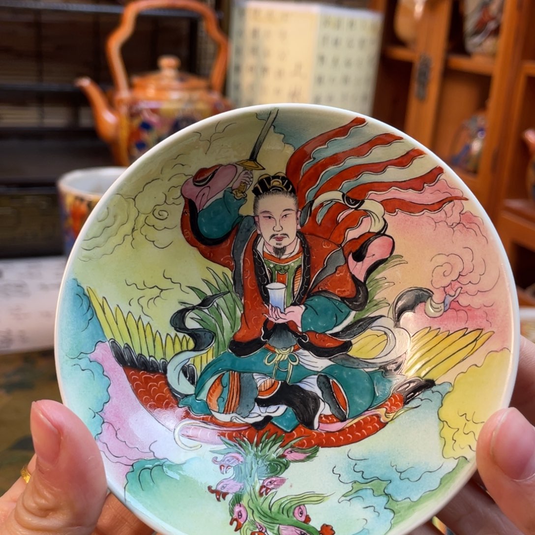 手绘作品推荐普洱杯