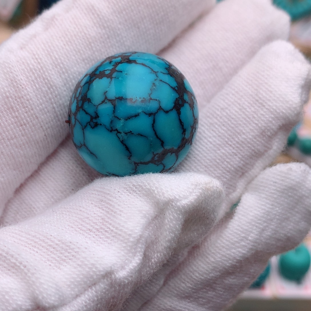 未镶嵌绿松石网花珠