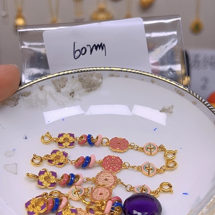 紫晶颈饰银S925镶嵌紫晶925镶嵌63