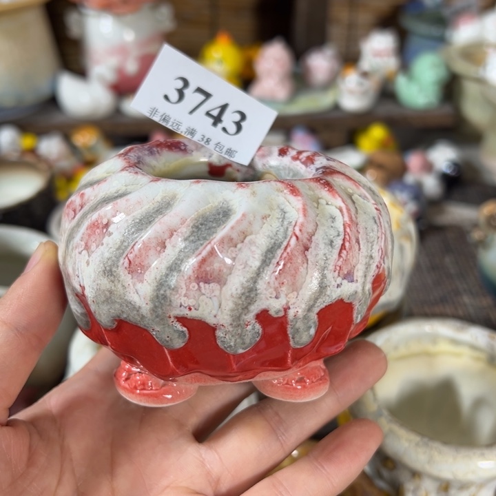 活动价满30包邮景德镇手工花盆
