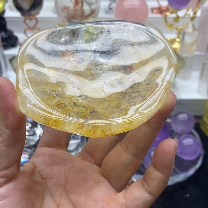水晶摆件未镶嵌白水晶盘