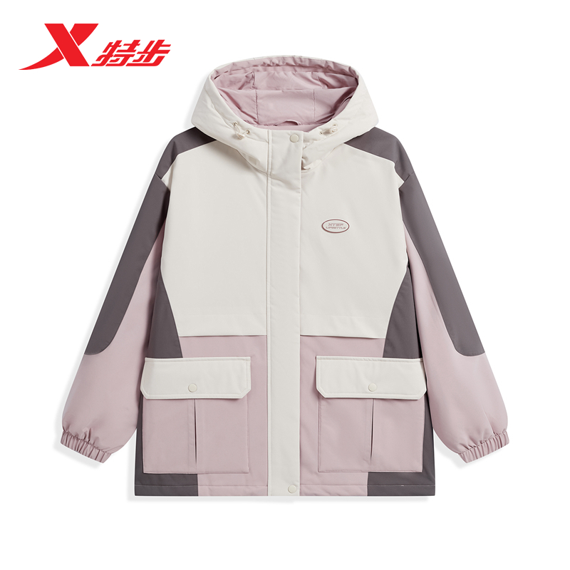 XTEP/特步元宇宙-向阳而生活保暖冬女小牛津活力棉服977428170265