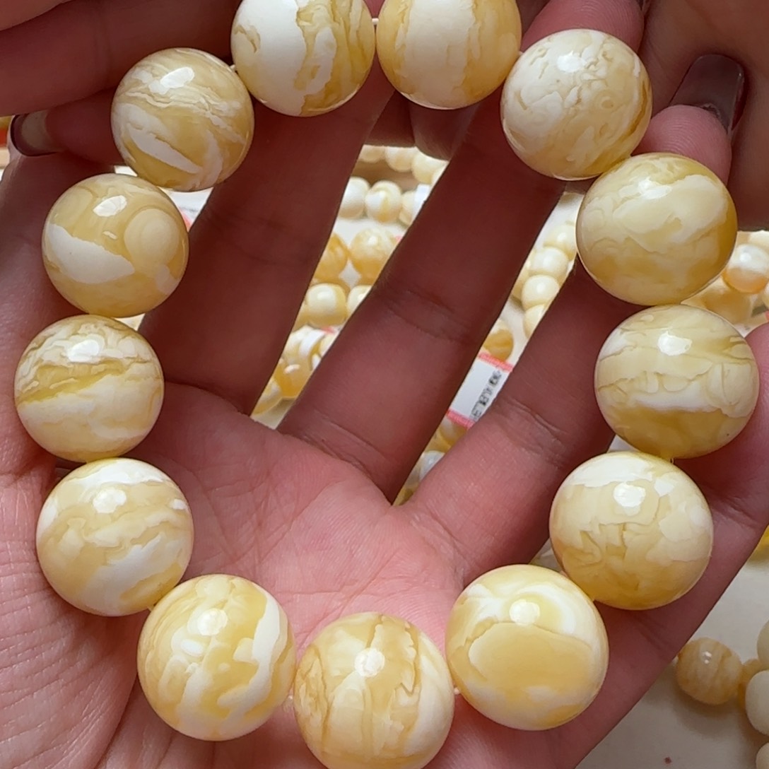 琥珀手链未镶嵌蜜蜡