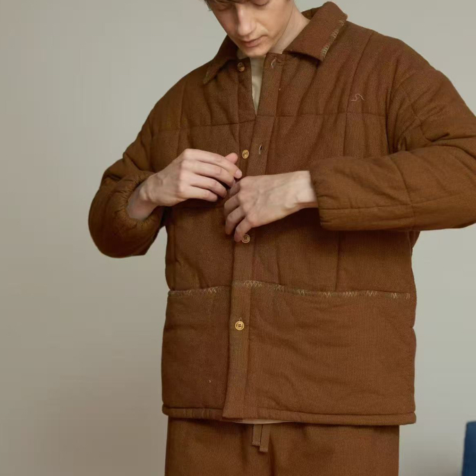 朵朵可可2025秋冬新款男士家居服