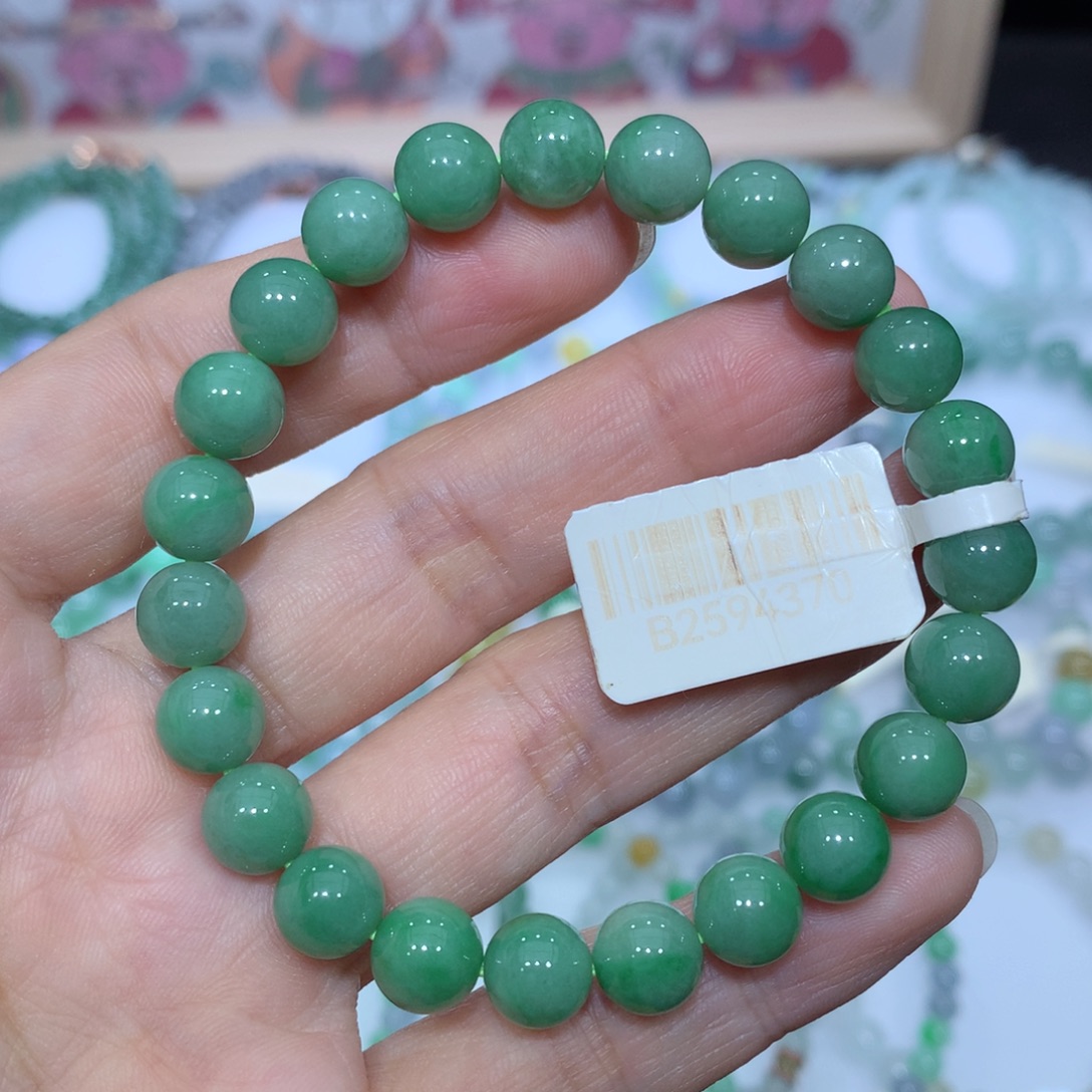 翡翠未镶嵌手链天然