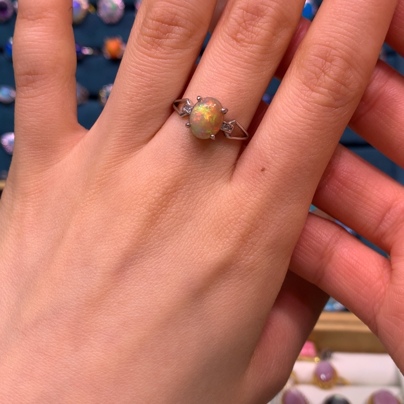 【闪购商品】欧泊戒指款式银S925镶嵌