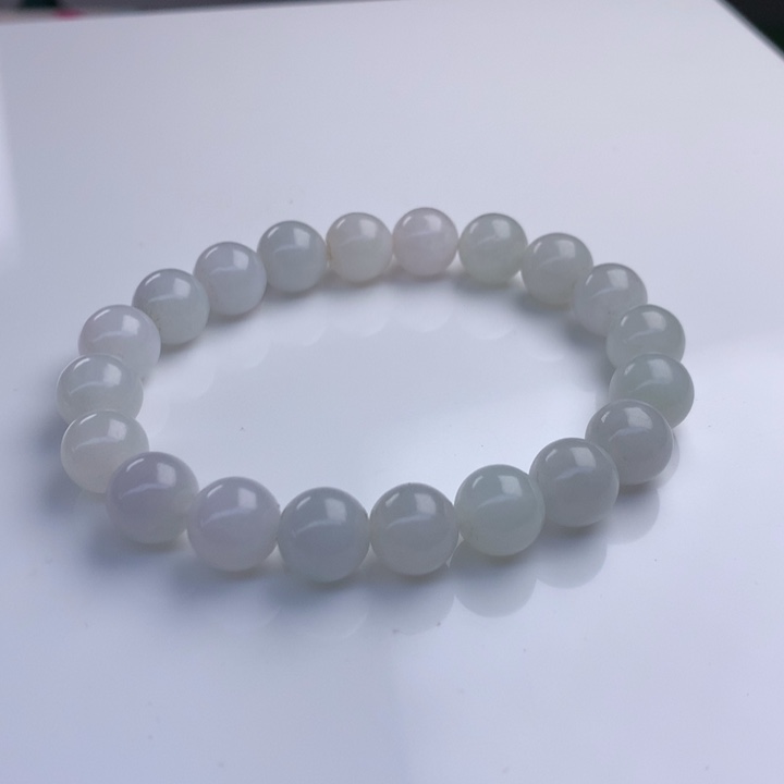 未镶嵌手串翡翠9.5mm！