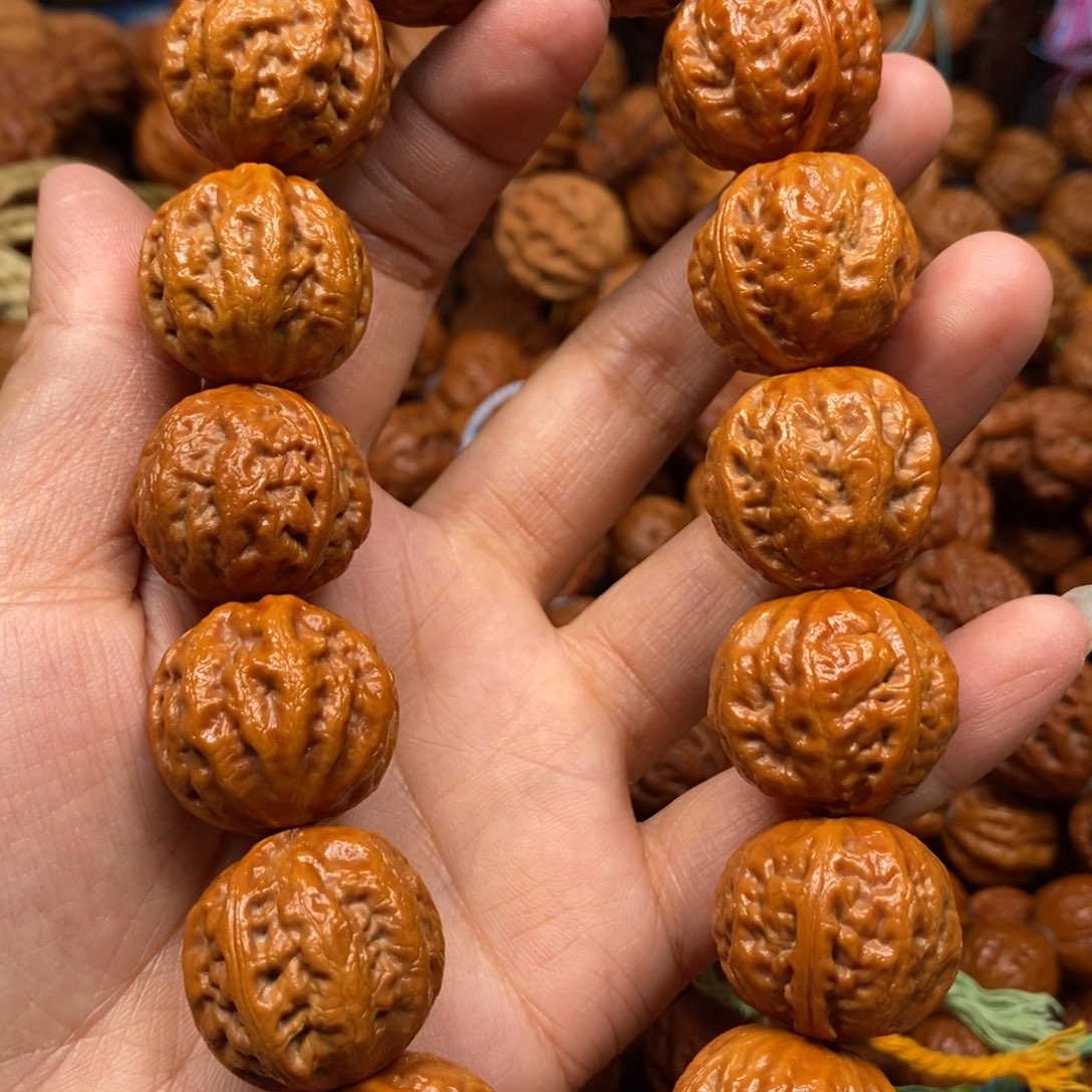 桃核手串火焰八棱