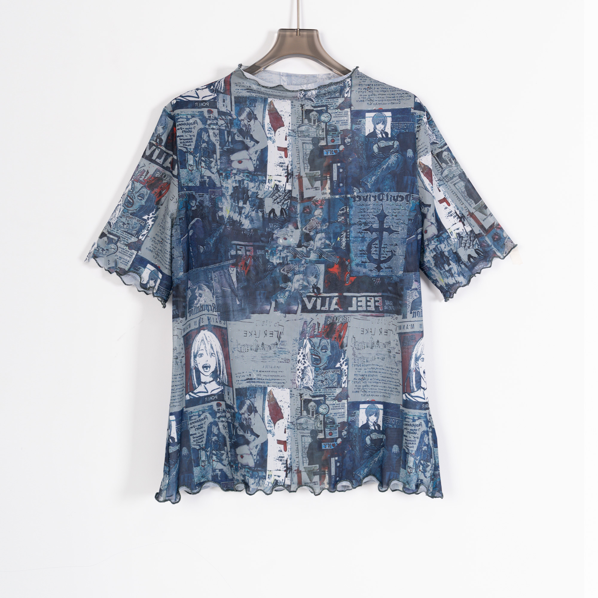 PS250518夏新小众设计时尚百搭短袖T恤上衣印花打底衫防晒轻薄