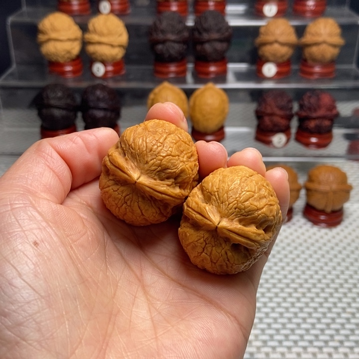 文玩核桃把件2蛇蛋