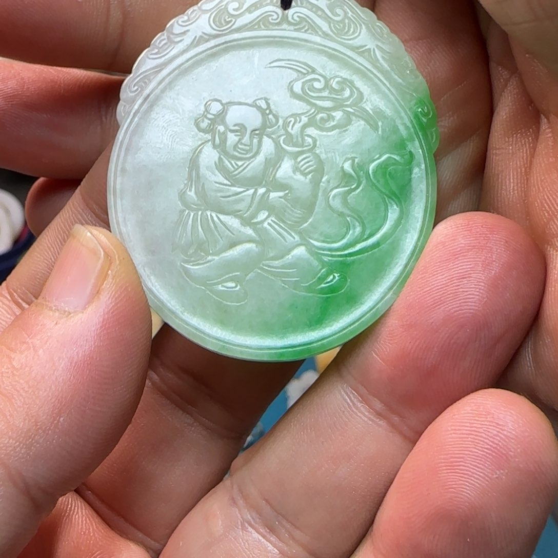 翡翠吊坠(不含链)未镶嵌薇**帆