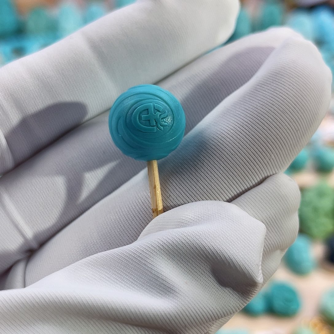 绿松石珠宝奇石未镶嵌12mm