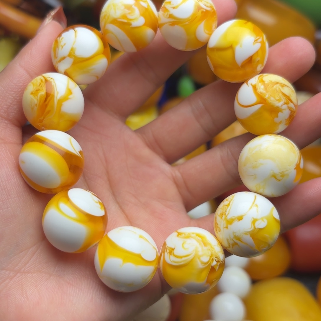 琥珀手链未镶嵌蜜蜡