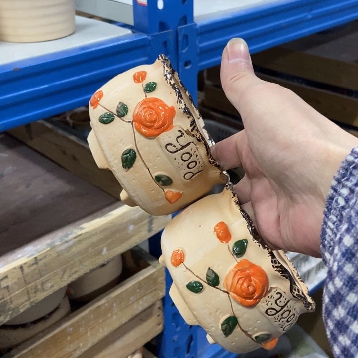 陶瓷花盆单场满9.9发10*7