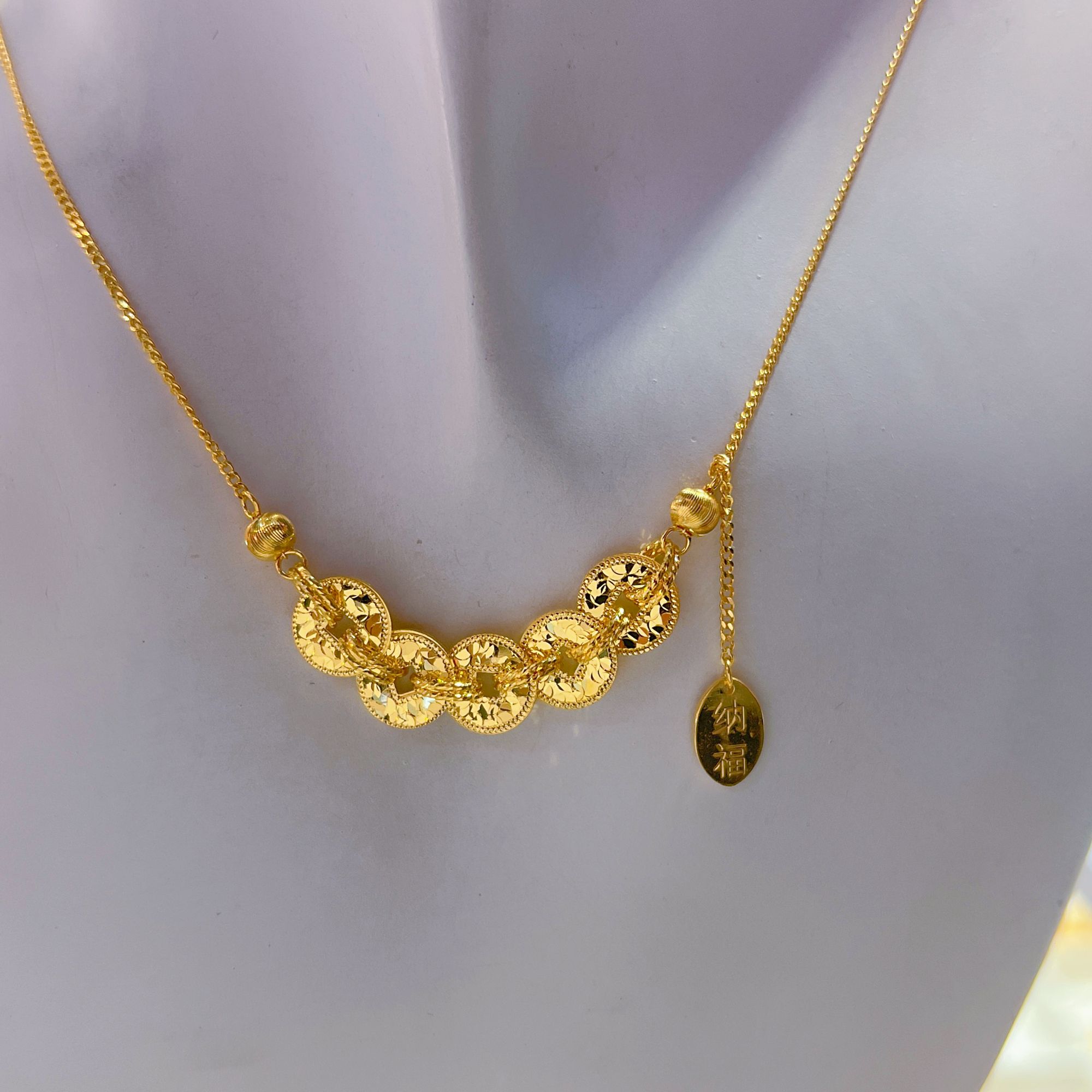 水贝柜台现货黄金碎碎冰五帝币 财富金条悦己好物T足金999