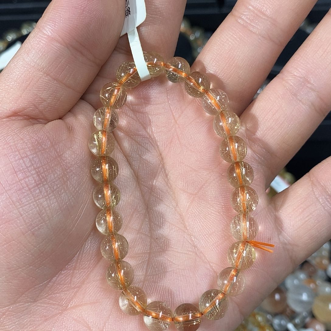 未镶嵌手链水晶金发晶