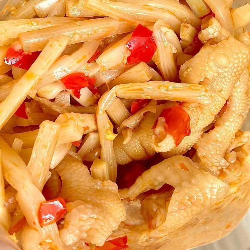 柠檬酸辣去骨鸡爪泡椒鸡爪1000g追剧必备爽口零食含汤汁两斤hz