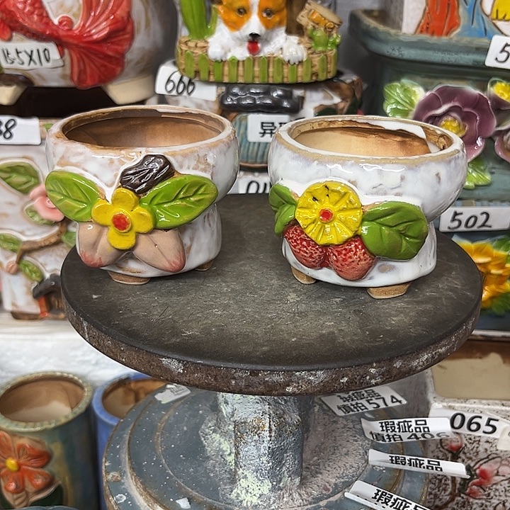 粗陶材质多肉花盆