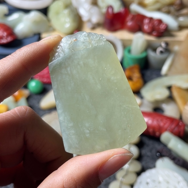 和田玉未镶嵌吊坠(不含链)