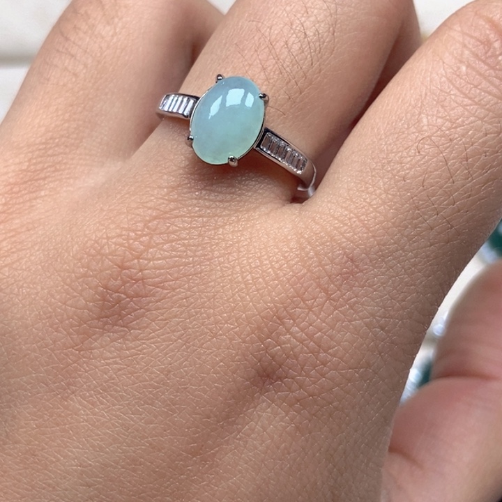 翡翠未镶嵌戒指戒指