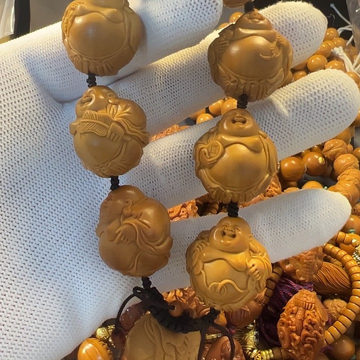 橄榄核手串/手链2.3黄胖核八宝米勒