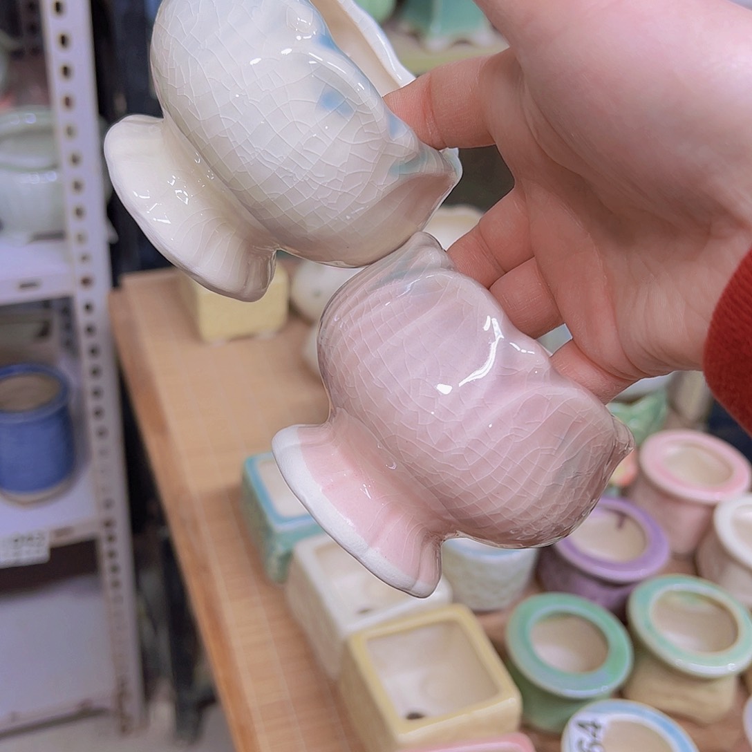 红陶陶瓷花盆当场满12包邮