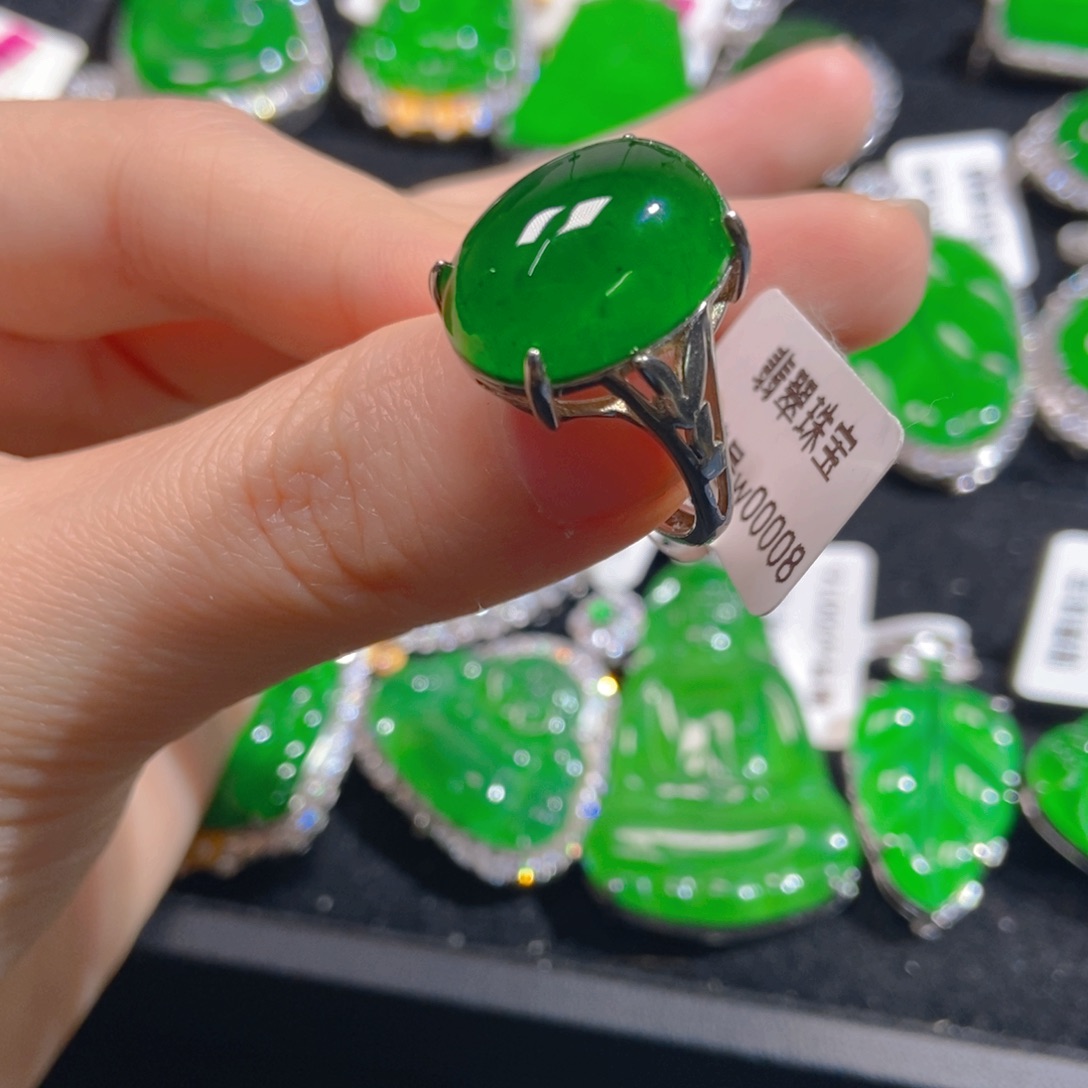 翡翠吊坠(不含链)银S925镶嵌