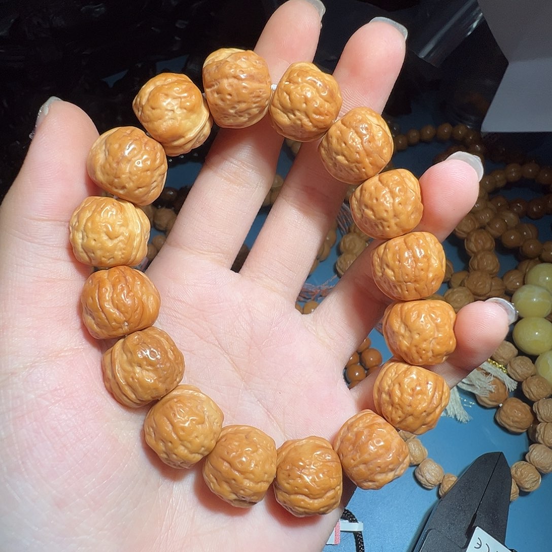 猴头核桃手串16+好的